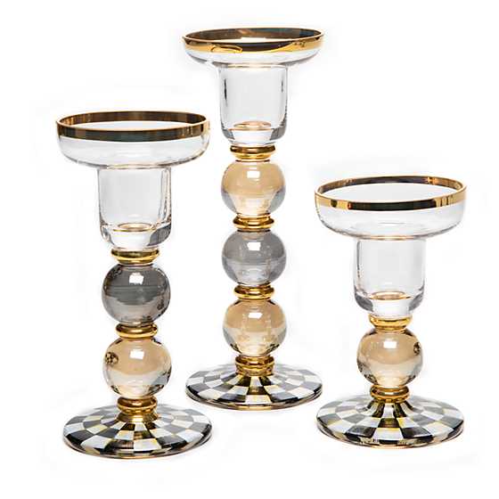 Courtly Check Sphere Candlestick - Large image two