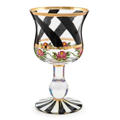 Maypole Black Wine Glass