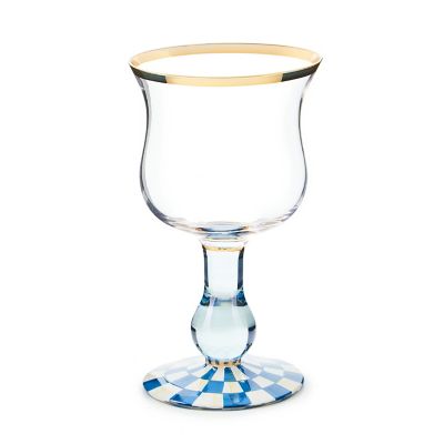 Royal Check Wine Glass mackenzie-childs Panama 0