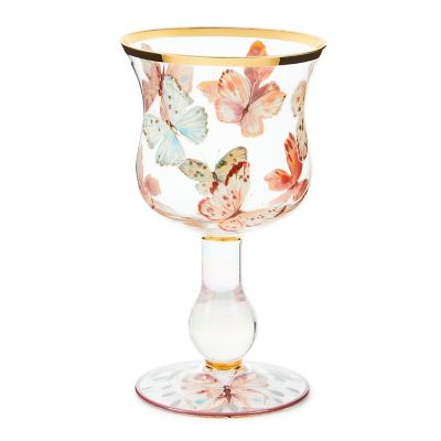 Butterfly Hill Wine Glass mackenzie-childs Panama 0