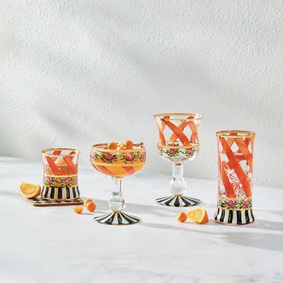 Maypole Wine Glass - Apricot image two