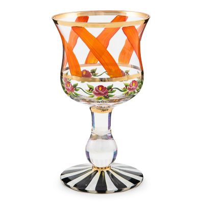 Maypole Apricot Wine Glass mackenzie-childs Panama 0