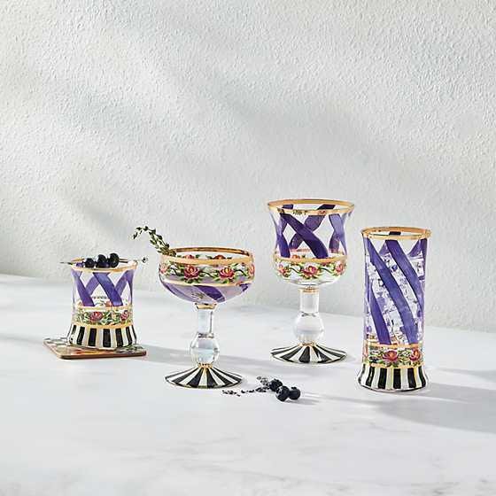 Maypole Wine Glass - Lavender image two