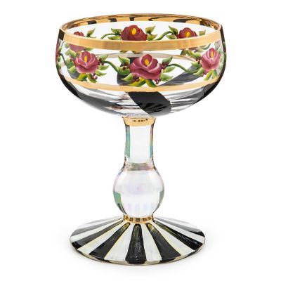 Maypole Black Coupe Glass