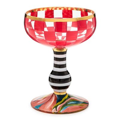 Carnival Fuchsia Coupe Glass