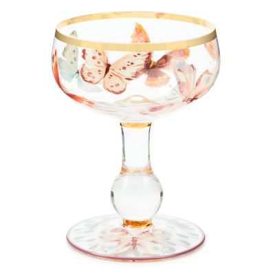 Butterfly Hill Coupe Glass mackenzie-childs Panama 0