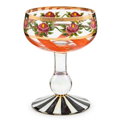 Maypole Apricot Coupe Glass mackenzie-childs Panama 0