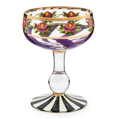 Maypole Lavender Coupe Glass mackenzie-childs Panama 0