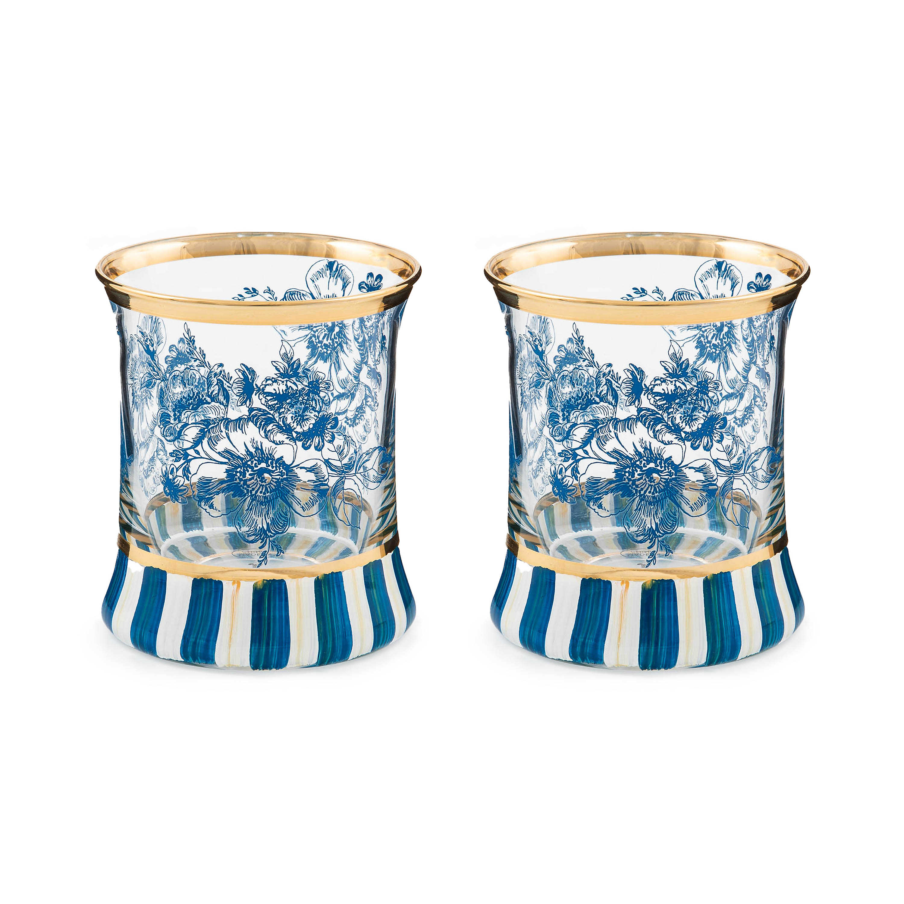 Royal English Garden Tumbler Glass, Set of 2 mackenzie-childs Panama 0