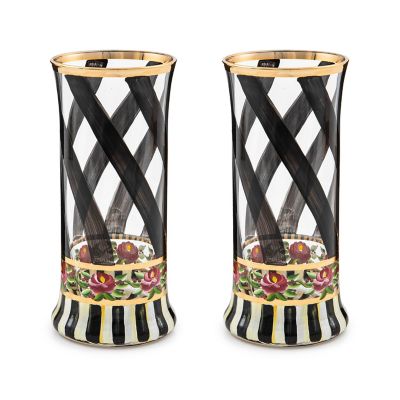 Maypole Black Highball Glass, Set of 2 mackenzie-childs Panama 0