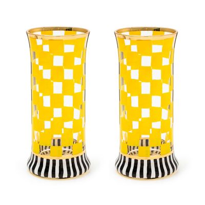 Carnival Yellow Highball Glass, Set of 2 mackenzie-childs Panama 0