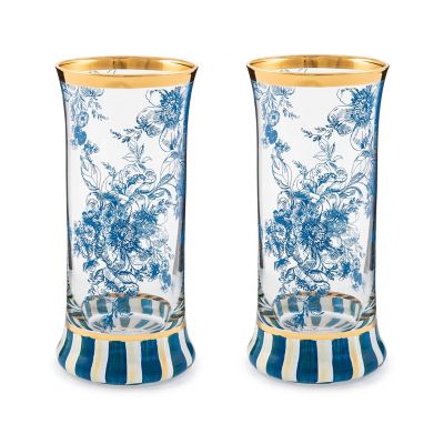 MacKenzie-Childs | Royal English Garden Highball Glass, Set of 2