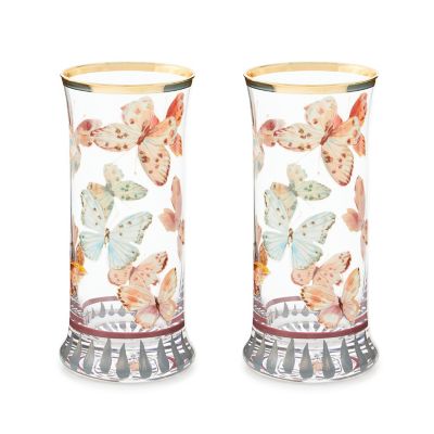 Butterfly Hill Highball Glass, Set of 2 mackenzie-childs Panama 0
