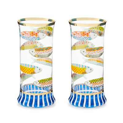 Go Fish Highball Glass, Set of 2 mackenzie-childs Panama 0