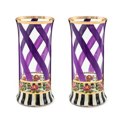 Maypole Lavender Highball Glass, Set of 2