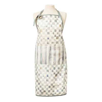 Sterling Check Bistro Apron mackenzie-childs Panama 0