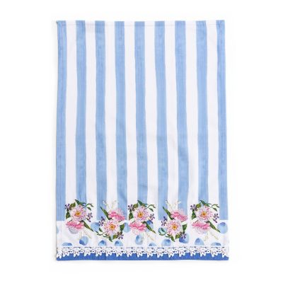 MacKenzie-Childs  Wildflowers Blue Dish Towel