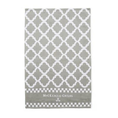 MacKenzie-Childs Black and White Dot Dish Towels - Set of 3