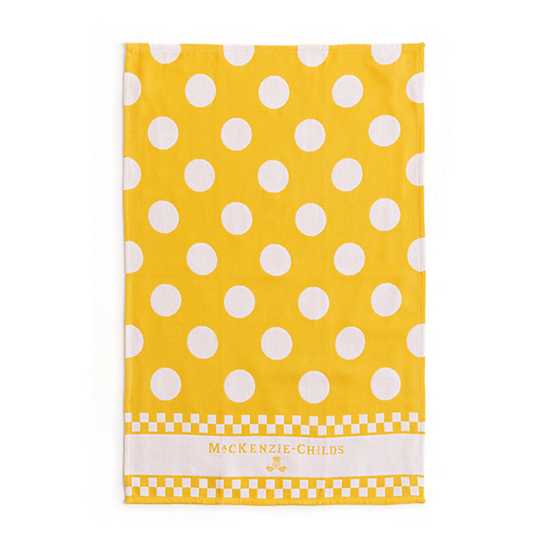 Argyle Dish Towels - Yellow - Set of 3 image three