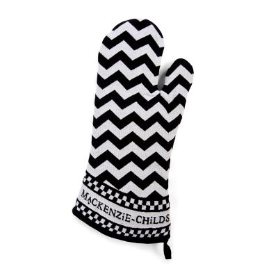 Finlayson Coronna Oven Glove, Cotton, Black/White, 15 x 30 cm