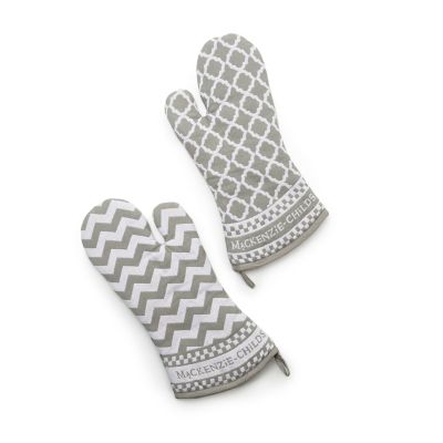 Sterling Zig Zag Oven Mitts, Set of 2