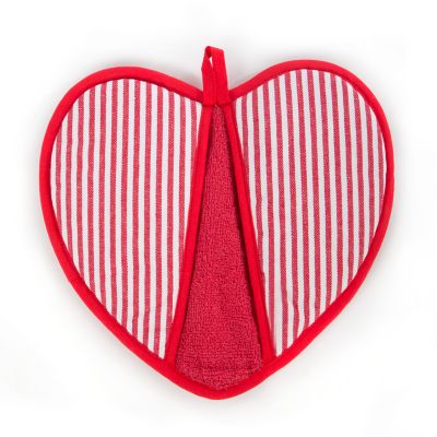 Courtly Check Heart Pot Holder image seven