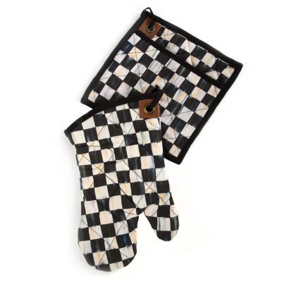 MacKenzie-Childs  Royal Check Bistro Oven Mitt