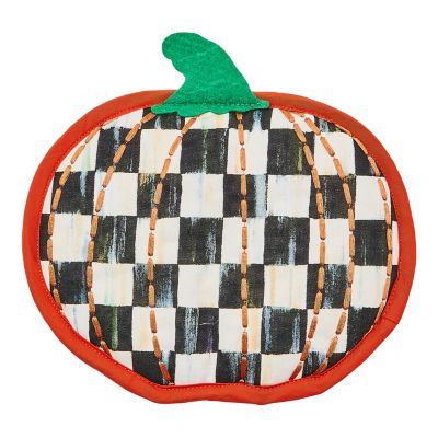 Courtly Check Pumpkin Shaped Potholder mackenzie-childs Panama 0