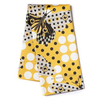 MacKenzie-Childs Black and White Dot Dish Towels - Set of 3