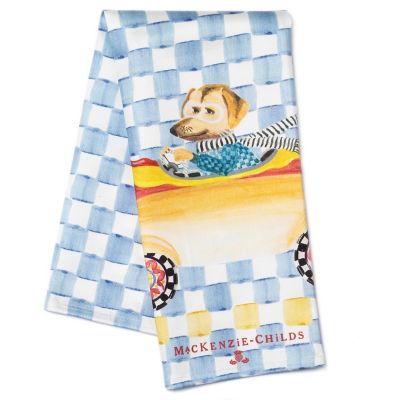 MacKenzie-Childs Queen Bee Woven Dish Towel