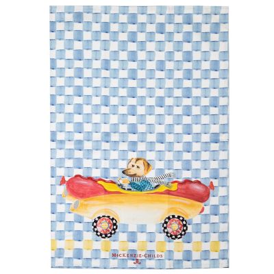 MacKenzie-Childs Geo Dish Towels - Royal - Set of 2