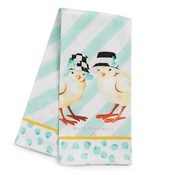 Spring Chicks Dish Towel image two