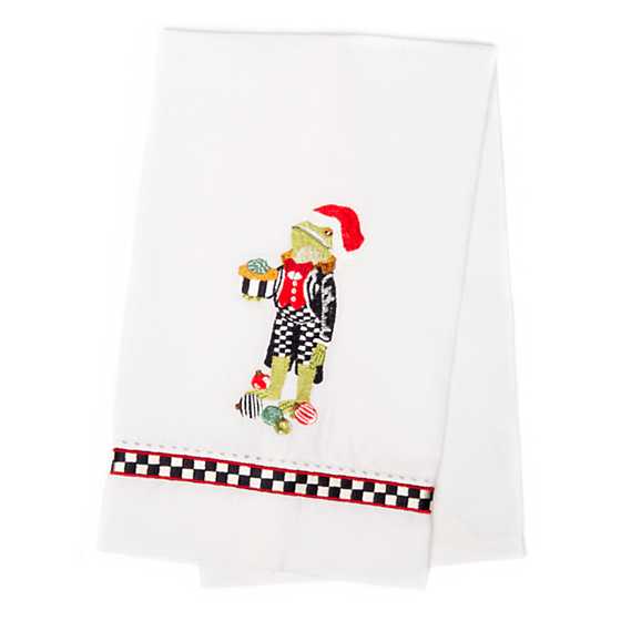 Santa Frog Guest Towel - Set of 2 image three