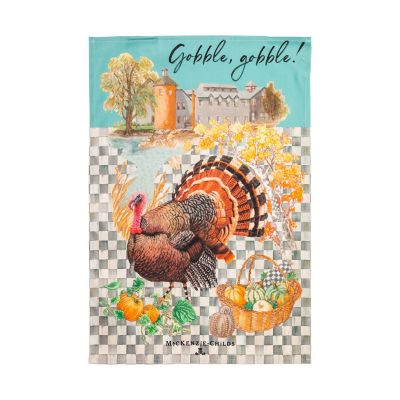 Assorted Fall Turkey Embroidered Dishtowel (Set Of 3)