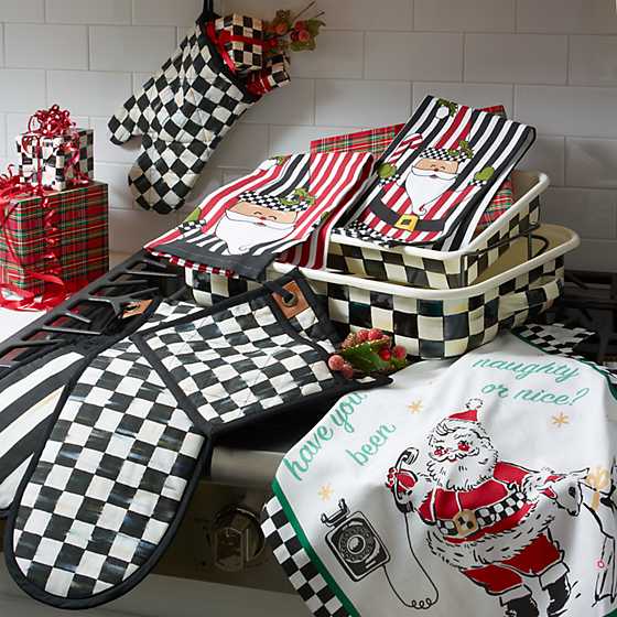 Courtly Check Double Oven Mitt - Large image three