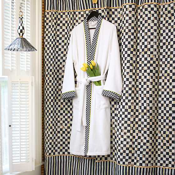 Courtly Check Shower Curtain image three