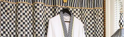 Courtly Check Shower Curtain Mackenzie Childs