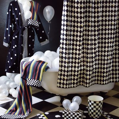 Mackenzie Childs Courtly Harlequin Shower Curtain