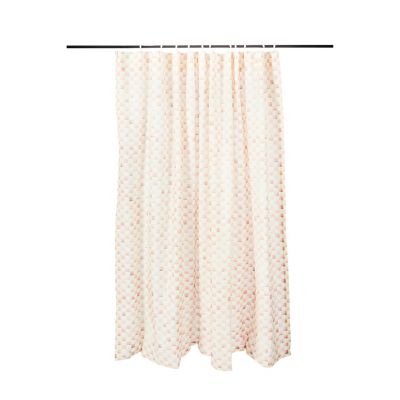 Rosy Check Shower Curtain mackenzie-childs Panama 0