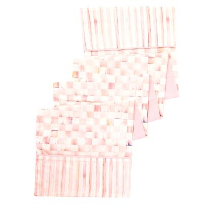 Rosy Check Table Runner mackenzie-childs Panama 0