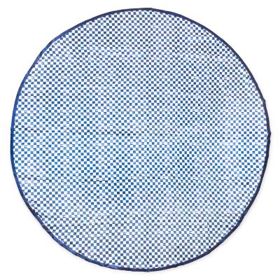 90" Round Royal Check Tablecloth image three