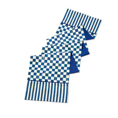 Royal Check Table Runner mackenzie-childs Panama 0