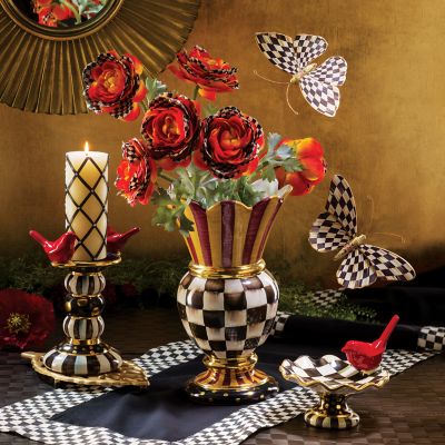 Courtly Check Table Runner - Black image six