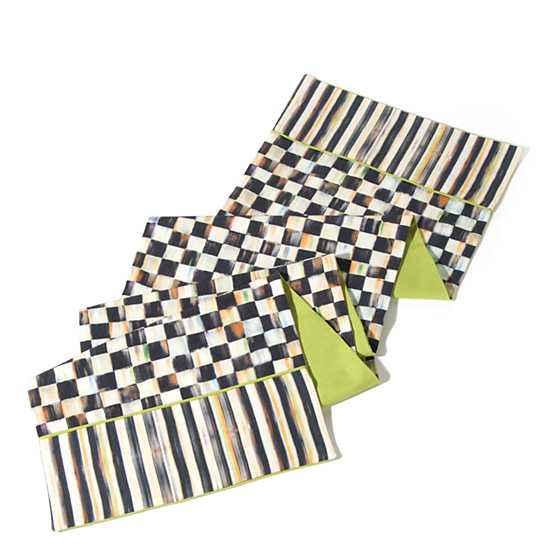 Courtly Check & Stripe Table Runner