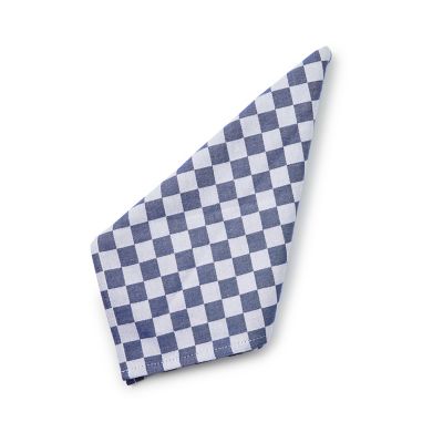 Navy Check Napkin, Set of 4 mackenzie-childs Panama 0