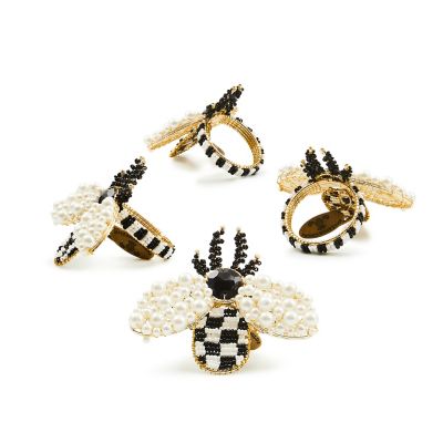 Bee Napkin Rings, Set of 4 mackenzie-childs Panama 0