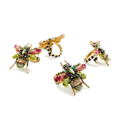 Beetle Napkin Rings, Set of 4 mackenzie-childs Panama 0