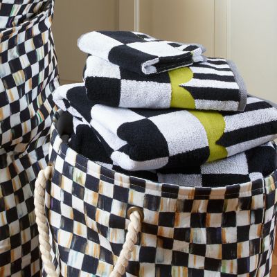 MacKenzie-Childs  Royal Check Bath Towel