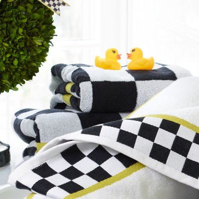 MacKenzie-Childs  Royal Check Bath Towel