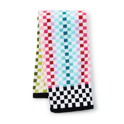 Rainbow Micro Check Hand Towel mackenzie-childs Panama 0